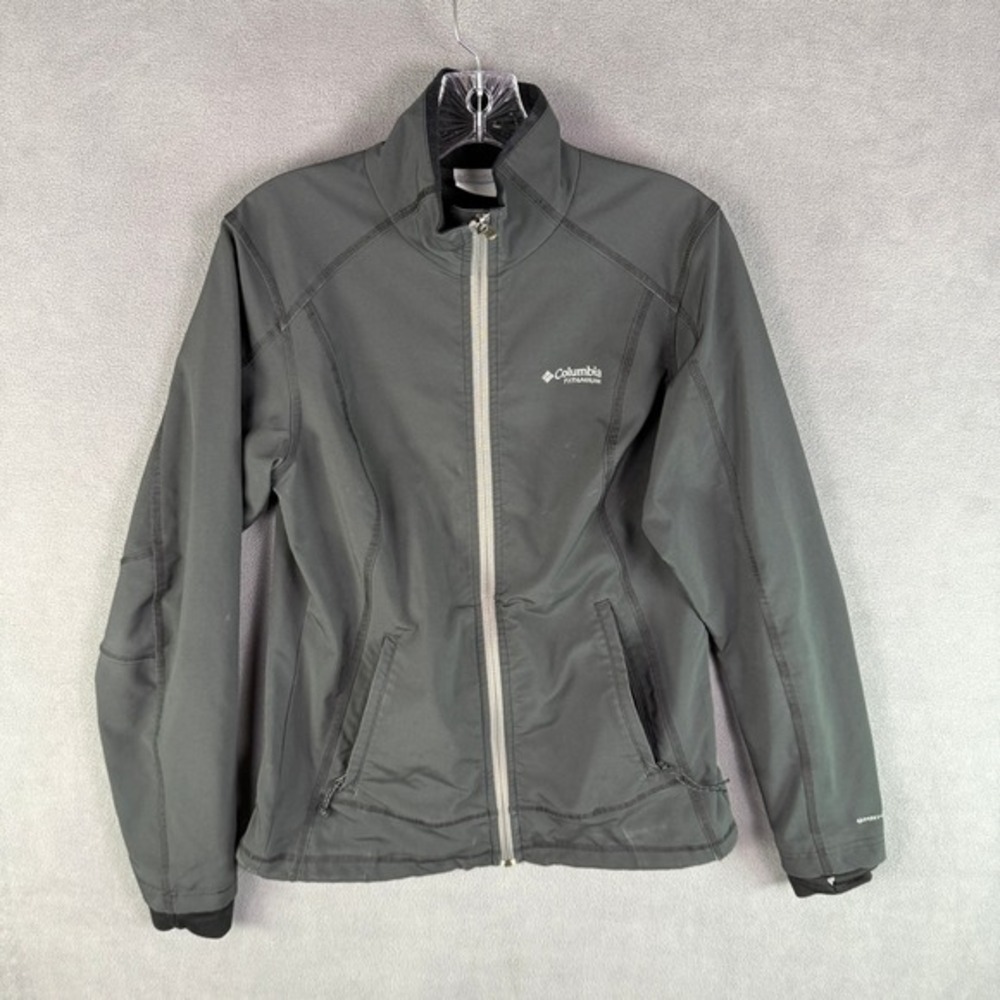 Columbia‎ Titanium Softshell Jacket Women's Size S Black Lightweight Switchback